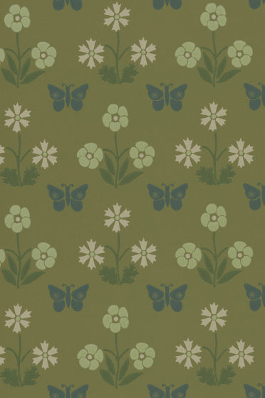 BURGES BUTTERFLY Papier peint LITTLE GREENE