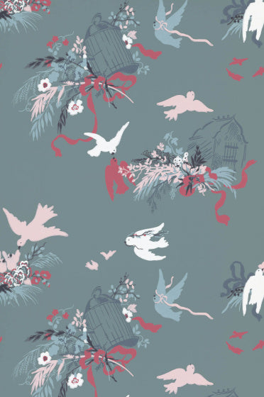 VOLIERES Papier peint LITTLE GREENE