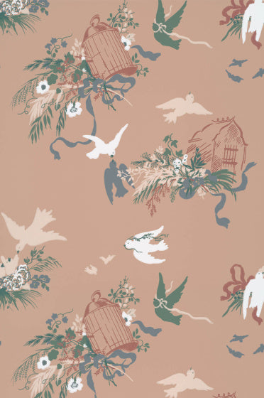 VOLIERES Papier peint LITTLE GREENE